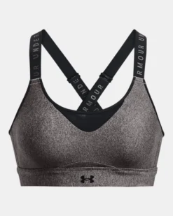 Women's UA Infinity High Heather Sports Bra -Deals Haute Vex Store PS1354315 019 HF