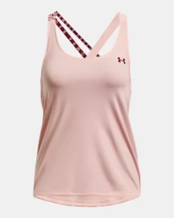 Women's HeatGear Armour Wordmark Double Strap Tank -Deals Haute Vex Store PS1355609 685 HF