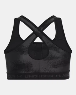 Women's Armour Mid Crossback Print Sports Bra -Deals Haute Vex Store PS1362899 004 HB
