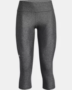 Women's HeatGear No-Slip Waistband Mid-Rise Capris -Deals Haute Vex Store PS1365332 019 HF