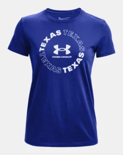 Women's UA Texas Short Sleeve -Deals Haute Vex Store PS1367394 400 HF