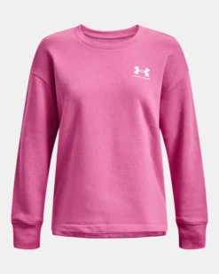 Women's UA Rival Fleece Oversized Crew -Deals Haute Vex Store PS1369423 659 HF