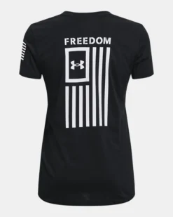 Women's UA Freedom Flag T-Shirt -Deals Haute Vex Store PS1370814 001 HB