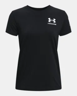 Women's UA Freedom Flag T-Shirt -Deals Haute Vex Store PS1370814 001 HF
