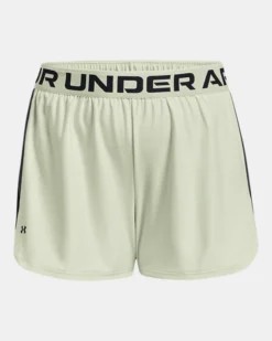 Women's UA Play Up Side Stripe Shorts -Deals Haute Vex Store PS1371451 320 HF