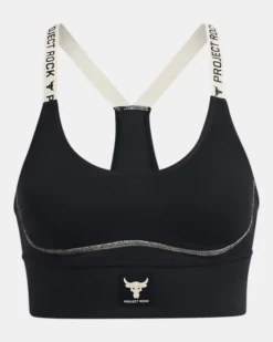 Women's Project Rock Infinity Mid Sports Bra -Deals Haute Vex Store PS1373590 002 HF