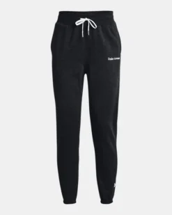 Women's UA Essential Fleece Script Pants -Deals Haute Vex Store PS1374105 001 HF