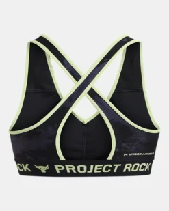 Women's Project Rock Crossback Printed Sports Bra -Deals Haute Vex Store PS1374640 001 HB