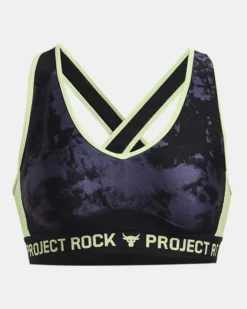 Women's Project Rock Crossback Printed Sports Bra -Deals Haute Vex Store PS1374640 001 HF