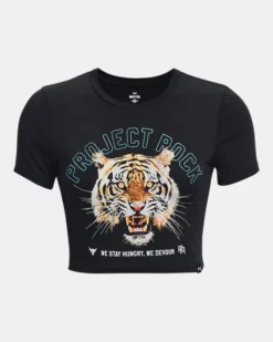 Women's Project Rock Stay Hungry Crop Short Sleeve -Deals Haute Vex Store PS1377458 001 HF