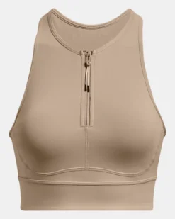 Women's UA Meridian Zip Crop Sports Bra -Deals Haute Vex Store PS1378648 236 HF