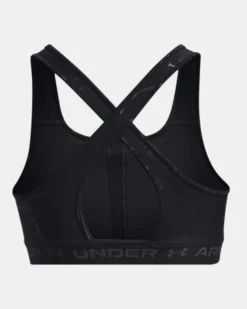 Women's Armour Mid Crossback Emboss Sports Bra -Deals Haute Vex Store PS1378815 001 HB