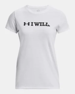 Women's UA I Will Short Sleeve -Deals Haute Vex Store PS1379021 100 HF