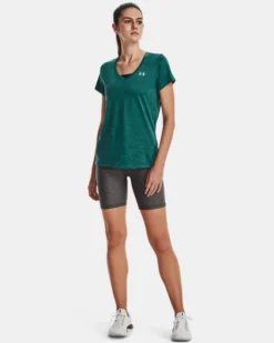 Women's UA Tech™ Twist V-Neck -Deals Haute Vex Store V5 1258568 722 FSF