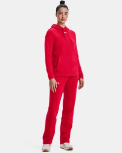 Women's UA Hustle Fleece Hoodie -Deals Haute Vex Store V5 1300261 600 FSF