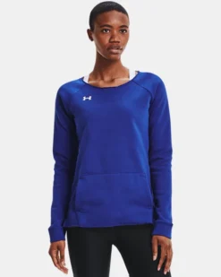 Women's UA Hustle Fleece Crew