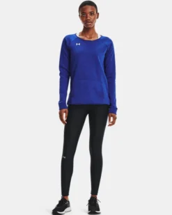 Women's UA Hustle Fleece Crew -Deals Haute Vex Store V5 1305784 400 FSF