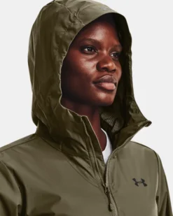 Women's UA Storm Forefront Rain Jacket -Deals Haute Vex Store V5 1321443 361 HOOD