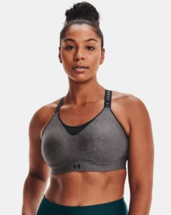 Women's UA Infinity High Heather Sports Bra -Deals Haute Vex Store V5 1354315 019 FC LG