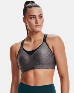 Women's UA Infinity High Heather Sports Bra -Deals Haute Vex Store V5 1354315 019 FC MD