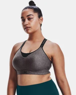 Women's UA Infinity High Heather Sports Bra -Deals Haute Vex Store V5 1354315 019 FC XL
