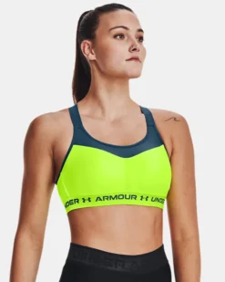 Women's Armour High Crossback Sports Bra -Deals Haute Vex Store V5 1355109 369 FC 36B
