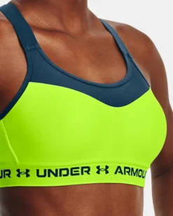 Women's Armour High Crossback Sports Bra -Deals Haute Vex Store V5 1355109 369 SIDEDET