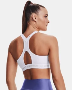 Women's Armour High Crossback Zip Sports Bra -Deals Haute Vex Store V5 1355110 100 BC 36B