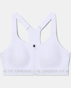 Women's Armour High Crossback Zip Sports Bra -Deals Haute Vex Store V5 1355110 100 LDF SL