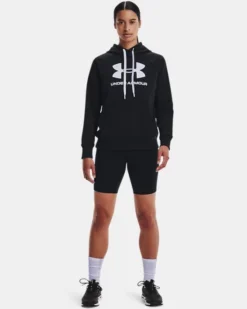 Women's UA Rival Fleece Logo Hoodie -Deals Haute Vex Store V5 1356318 001 FSF