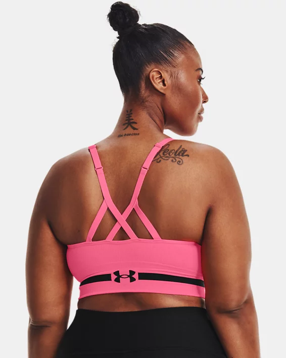 Women's UA Seamless Low Long Heather Sports Bra 9 Women's UA Seamless Low Long Heather Sports Bra - Image 7