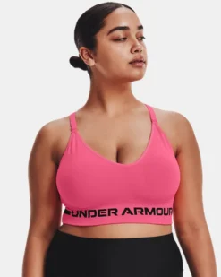 Women's UA Seamless Low Long Heather Sports Bra 16 Women's UA Seamless Low Long Heather Sports Bra -Deals Haute Vex Store V5 1357232 653 FC XL
