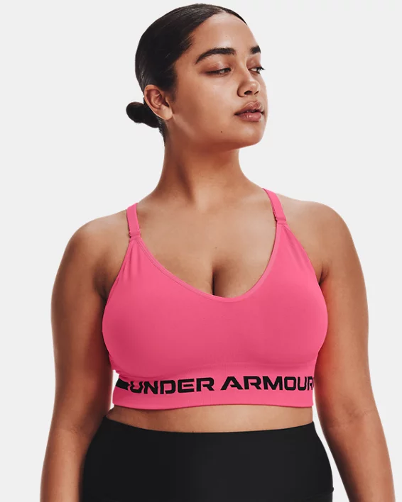 Women's UA Seamless Low Long Heather Sports Bra 7 Women's UA Seamless Low Long Heather Sports Bra - Image 5