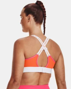 Women's UA Infinity Mid Run Sports Bra -Deals Haute Vex Store V5 1361032 100 BC LG