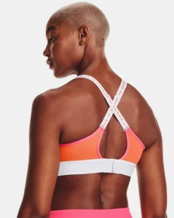 Women's UA Infinity Mid Run Sports Bra -Deals Haute Vex Store V5 1361032 100 BC MD