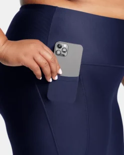 Women's HeatGear No-Slip Waistband Ankle Leggings -Deals Haute Vex Store V5 1362929 410 SIDEDET