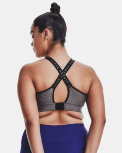 Women's UA Infinity Mid Heather Cover Sports Bra -Deals Haute Vex Store V5 1362948 019 BC XL