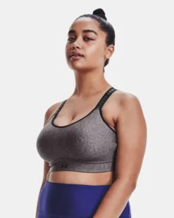 Women's UA Infinity Mid Heather Cover Sports Bra -Deals Haute Vex Store V5 1362948 019 FC XL