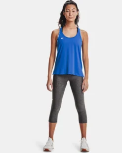 Women's HeatGear No-Slip Waistband Mid-Rise Capris -Deals Haute Vex Store V5 1365332 019 FSF