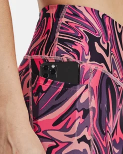 Women's HeatGear No-Slip Waistband Printed Ankle Leggings -Deals Haute Vex Store V5 1365338 603 SIDEDET