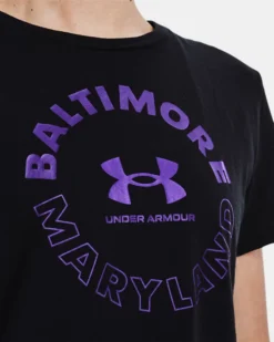 Women's UA Baltimore City Short Sleeve -Deals Haute Vex Store V5 1367376 001 COLLAR