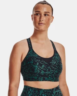 Women's UA Infinity High Printed Sports Bra -Deals Haute Vex Store V5 1369026 002 FC LG