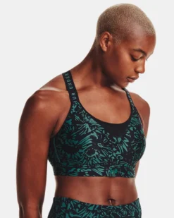 Women's UA Infinity High Printed Sports Bra -Deals Haute Vex Store V5 1369026 002 FC MD