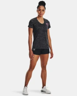 Women's UA Tech™ Freedom Short Sleeve V-Neck -Deals Haute Vex Store V5 1369471 004 FSF