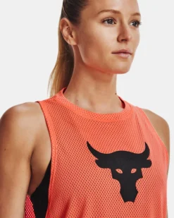 Women's Project Rock Mesh Tank -Deals Haute Vex Store V5 1369968 824 COLLAR