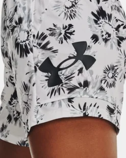 Women's UA Baseline Printed Shorts -Deals Haute Vex Store V5 1370302 100 SIDEDET