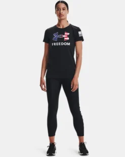 Women's UA Freedom Logo T-Shirt -Deals Haute Vex Store V5 1370815 002 FSF