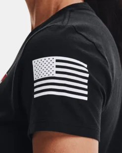 Women's UA Freedom Logo T-Shirt -Deals Haute Vex Store V5 1370815 002 SIDEDET