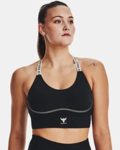 Women's Project Rock Infinity Mid Sports Bra -Deals Haute Vex Store V5 1373590 002 FC MD