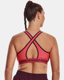 Women's Project Rock Crossback Sports Bra -Deals Haute Vex Store V5 1373602 652 BC LG